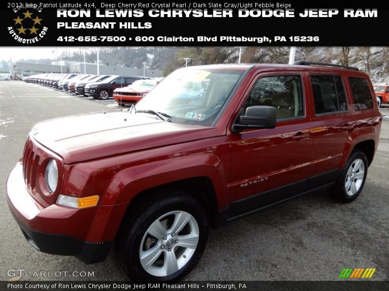 Deep Cherry Red Crystal Pearl / Dark Slate Gray/Light Pebble Beige 2012 Jeep Patriot Latitude 4x4