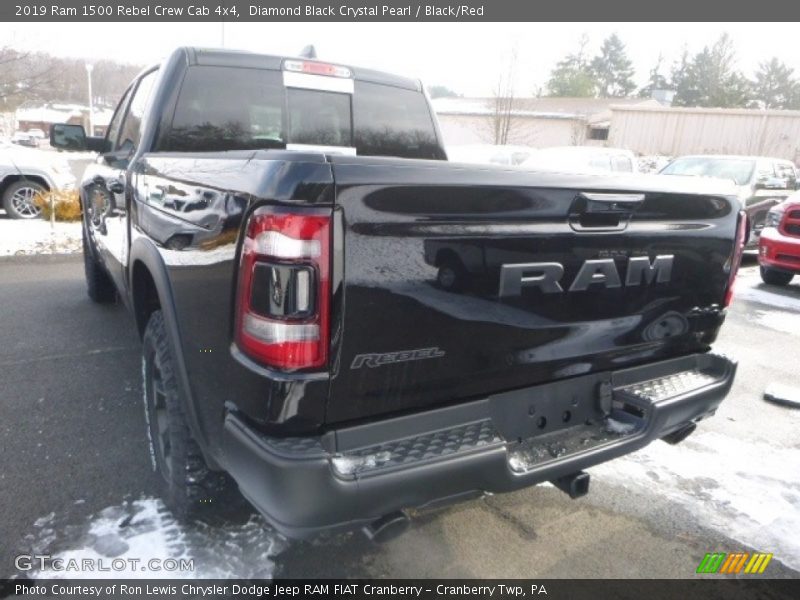 Diamond Black Crystal Pearl / Black/Red 2019 Ram 1500 Rebel Crew Cab 4x4