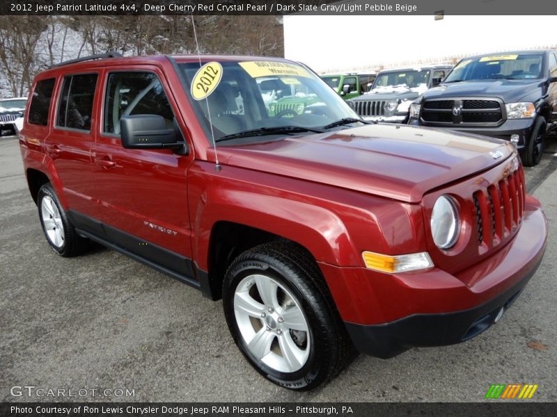 Deep Cherry Red Crystal Pearl / Dark Slate Gray/Light Pebble Beige 2012 Jeep Patriot Latitude 4x4