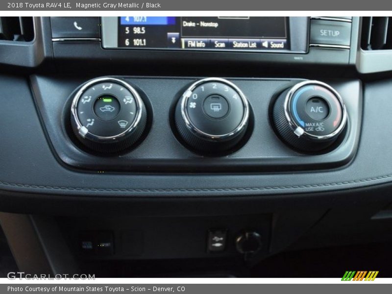 Magnetic Gray Metallic / Black 2018 Toyota RAV4 LE
