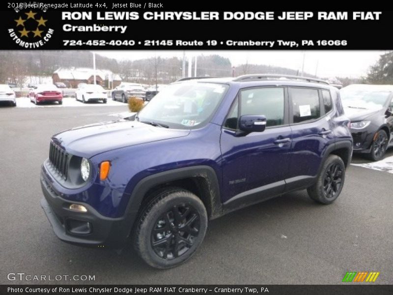 Jetset Blue / Black 2018 Jeep Renegade Latitude 4x4
