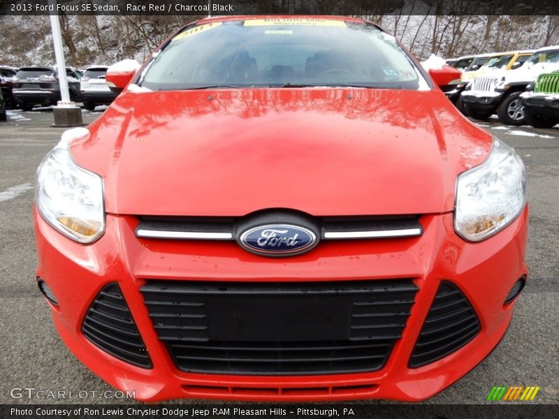 Race Red / Charcoal Black 2013 Ford Focus SE Sedan