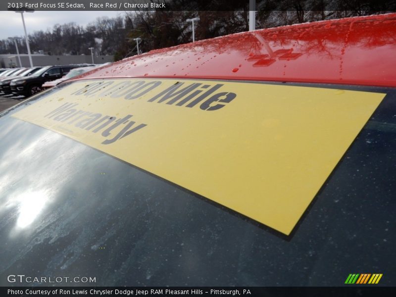 Race Red / Charcoal Black 2013 Ford Focus SE Sedan
