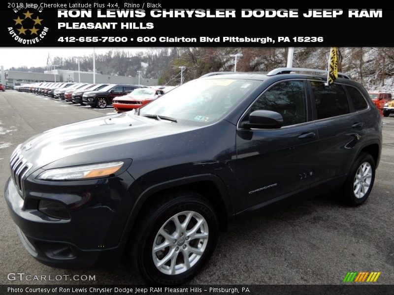 Rhino / Black 2018 Jeep Cherokee Latitude Plus 4x4