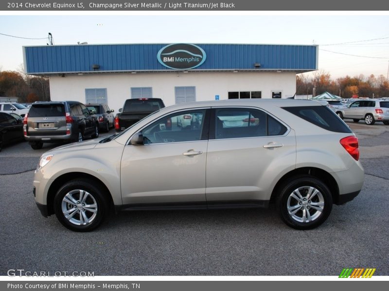 Champagne Silver Metallic / Light Titanium/Jet Black 2014 Chevrolet Equinox LS