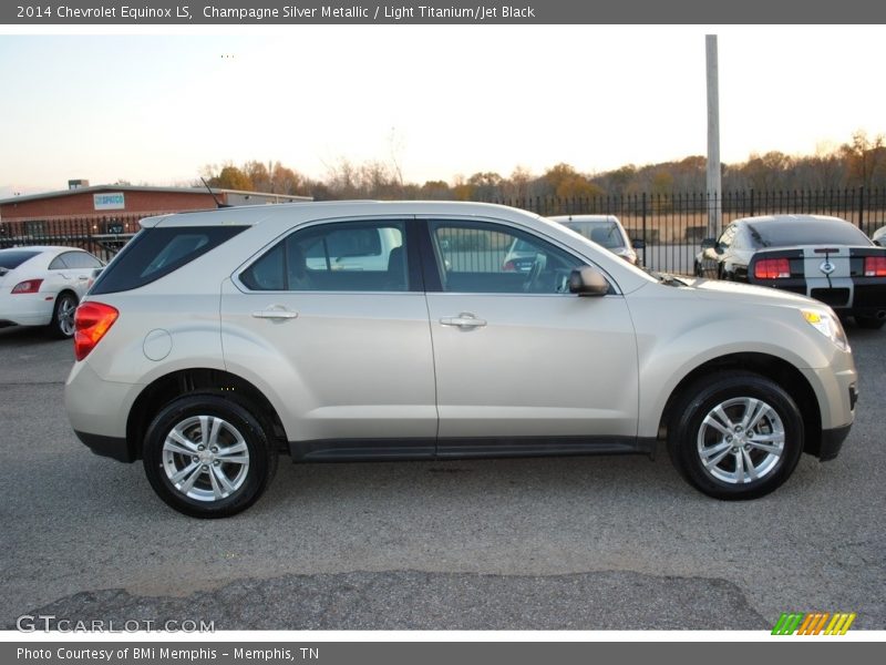 Champagne Silver Metallic / Light Titanium/Jet Black 2014 Chevrolet Equinox LS