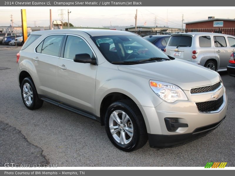 Champagne Silver Metallic / Light Titanium/Jet Black 2014 Chevrolet Equinox LS