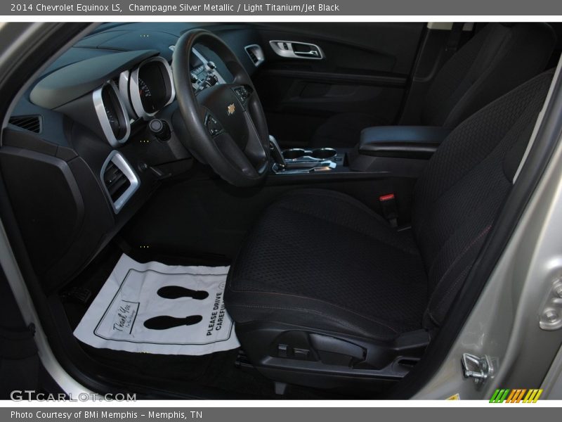 Champagne Silver Metallic / Light Titanium/Jet Black 2014 Chevrolet Equinox LS