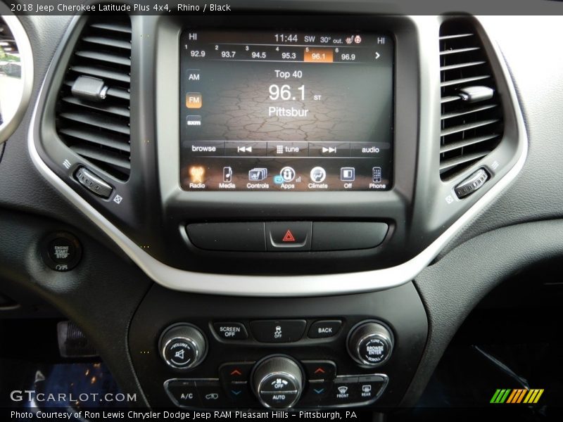 Rhino / Black 2018 Jeep Cherokee Latitude Plus 4x4