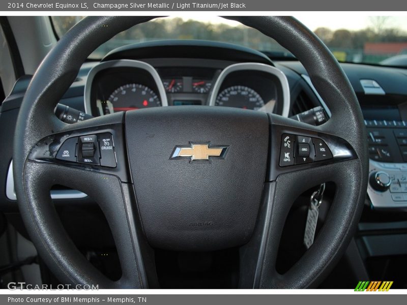 Champagne Silver Metallic / Light Titanium/Jet Black 2014 Chevrolet Equinox LS