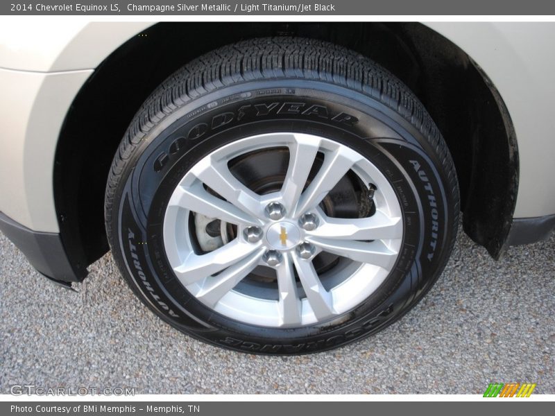 Champagne Silver Metallic / Light Titanium/Jet Black 2014 Chevrolet Equinox LS