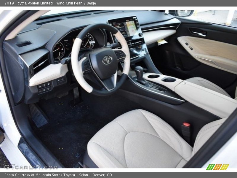 Wind Chill Pearl / Beige 2019 Toyota Avalon Limited