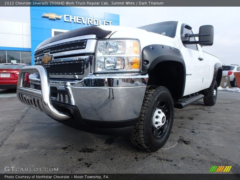 Summit White / Dark Titanium 2013 Chevrolet Silverado 2500HD Work Truck Regular Cab