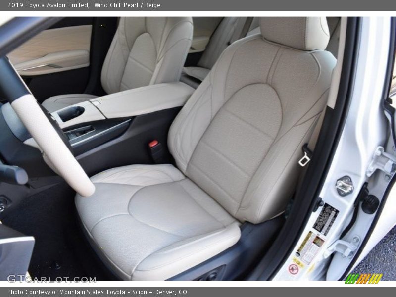 Wind Chill Pearl / Beige 2019 Toyota Avalon Limited