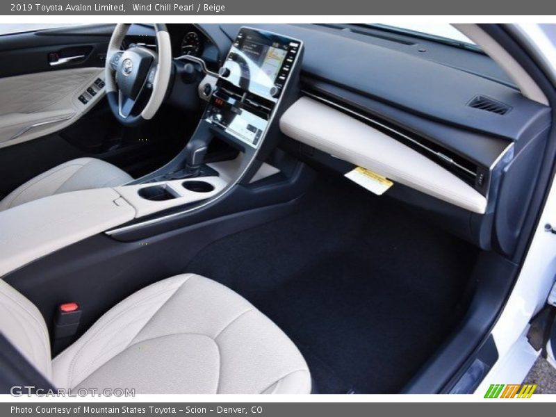 Wind Chill Pearl / Beige 2019 Toyota Avalon Limited