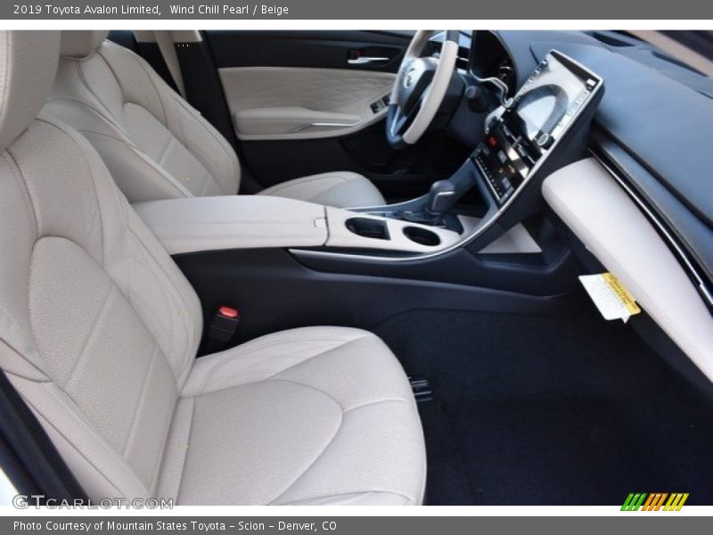 Wind Chill Pearl / Beige 2019 Toyota Avalon Limited