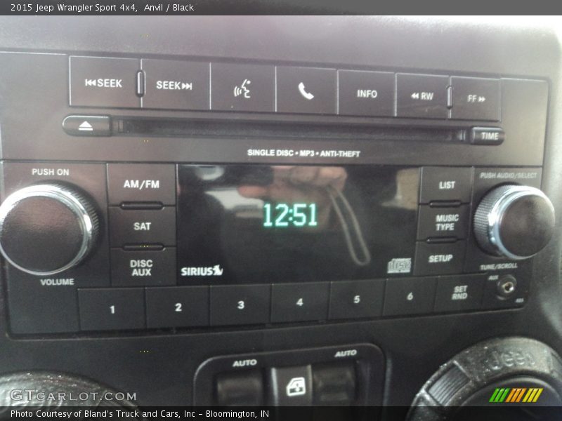 Anvil / Black 2015 Jeep Wrangler Sport 4x4
