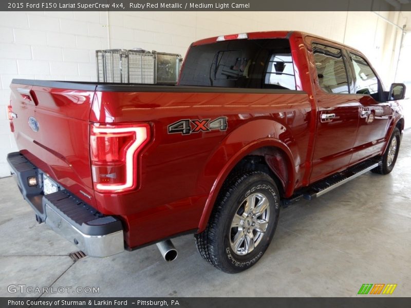 Ruby Red Metallic / Medium Light Camel 2015 Ford F150 Lariat SuperCrew 4x4