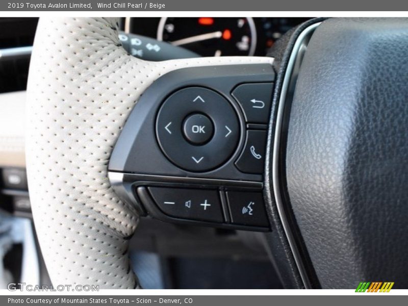 Wind Chill Pearl / Beige 2019 Toyota Avalon Limited