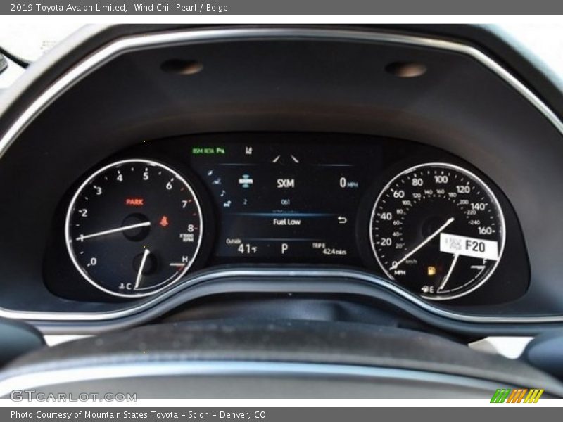 Wind Chill Pearl / Beige 2019 Toyota Avalon Limited