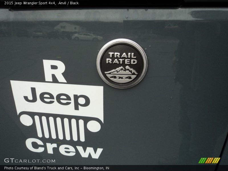 Anvil / Black 2015 Jeep Wrangler Sport 4x4