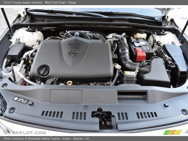 Wind Chill Pearl / Beige 2019 Toyota Avalon Limited