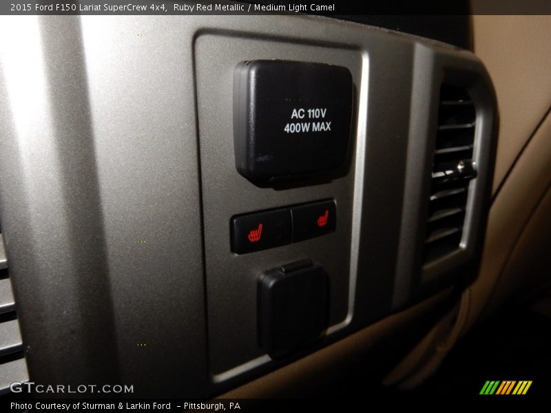 Ruby Red Metallic / Medium Light Camel 2015 Ford F150 Lariat SuperCrew 4x4