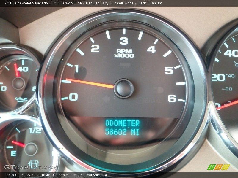 Summit White / Dark Titanium 2013 Chevrolet Silverado 2500HD Work Truck Regular Cab