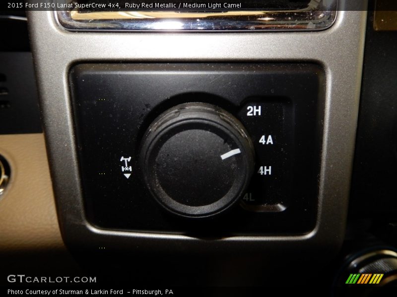 Ruby Red Metallic / Medium Light Camel 2015 Ford F150 Lariat SuperCrew 4x4