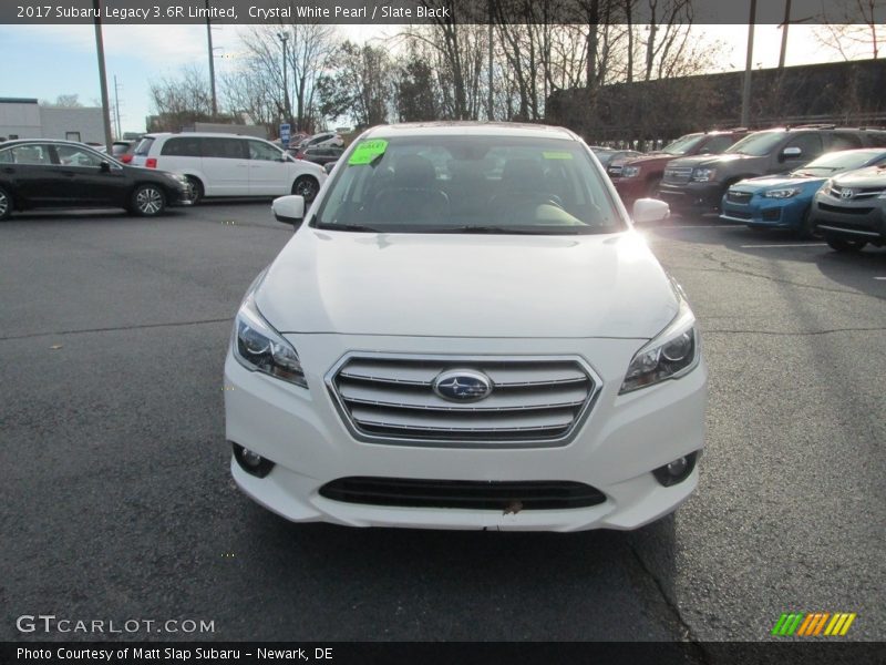 Crystal White Pearl / Slate Black 2017 Subaru Legacy 3.6R Limited