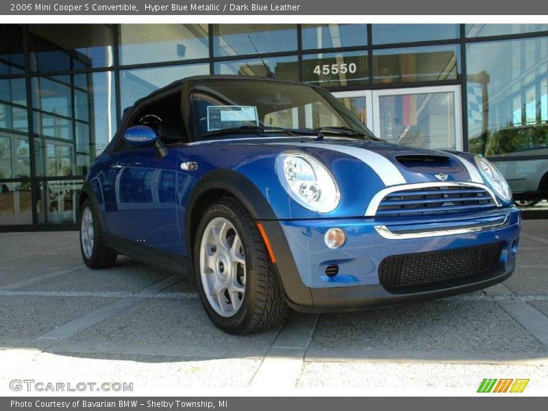Hyper Blue Metallic / Dark Blue Leather 2006 Mini Cooper S Convertible