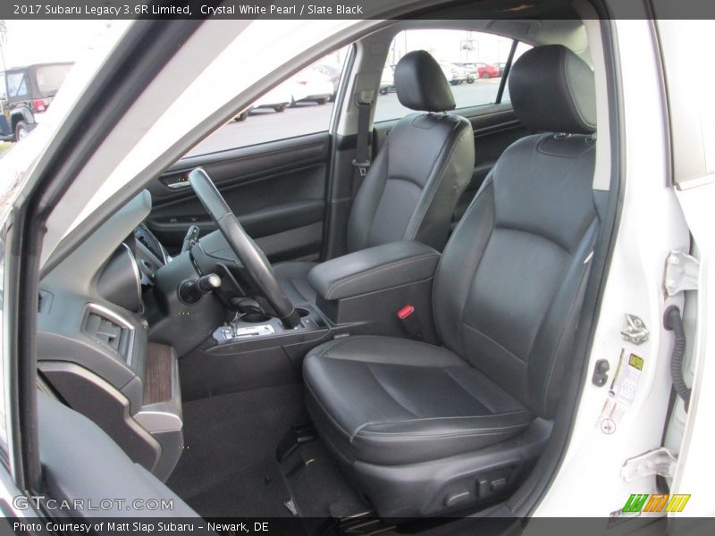 Crystal White Pearl / Slate Black 2017 Subaru Legacy 3.6R Limited
