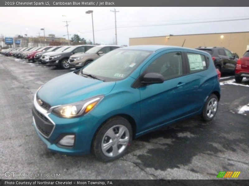 Caribbean Blue Metallic / Jet Black 2019 Chevrolet Spark LS