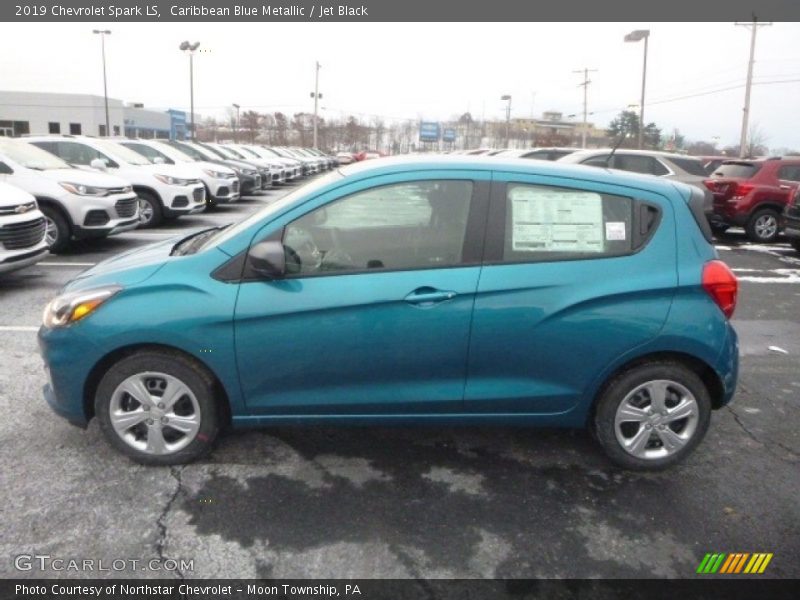 Caribbean Blue Metallic / Jet Black 2019 Chevrolet Spark LS