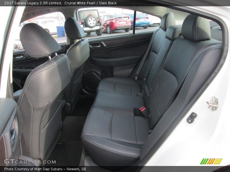 Crystal White Pearl / Slate Black 2017 Subaru Legacy 3.6R Limited
