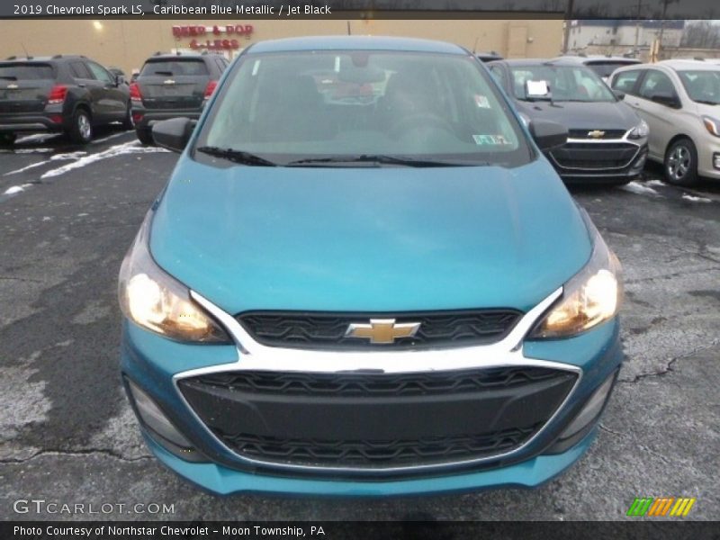 Caribbean Blue Metallic / Jet Black 2019 Chevrolet Spark LS