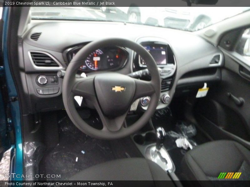 Caribbean Blue Metallic / Jet Black 2019 Chevrolet Spark LS