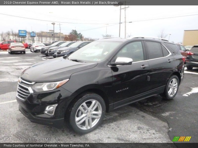 Mosaic Black Metallic / Jet Black/Brandy 2019 Chevrolet Equinox Premier AWD