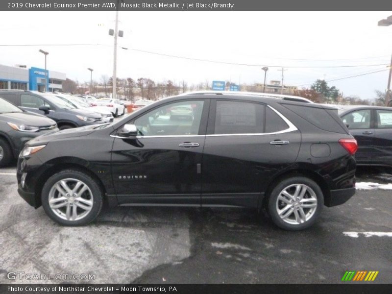 Mosaic Black Metallic / Jet Black/Brandy 2019 Chevrolet Equinox Premier AWD