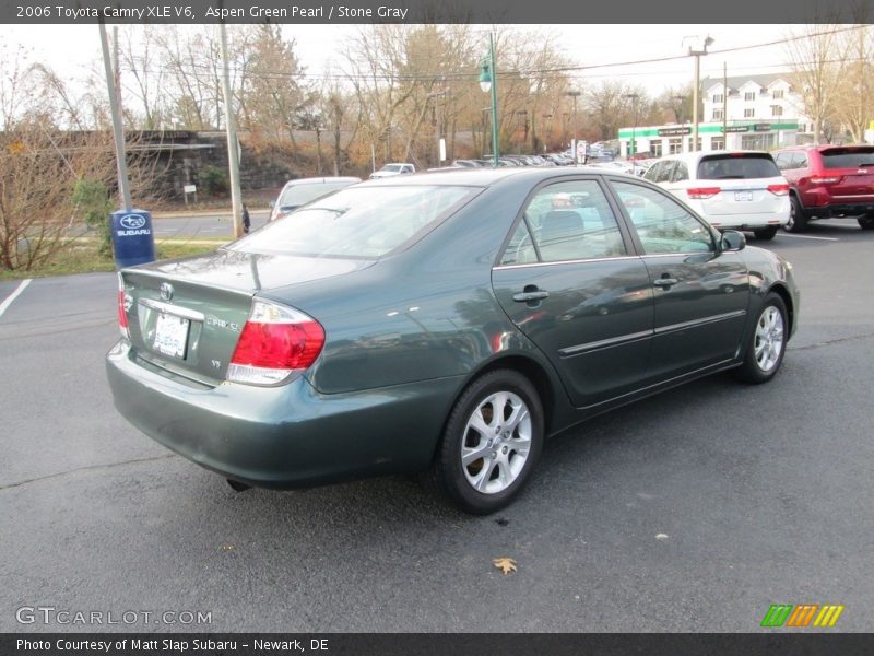 Aspen Green Pearl / Stone Gray 2006 Toyota Camry XLE V6
