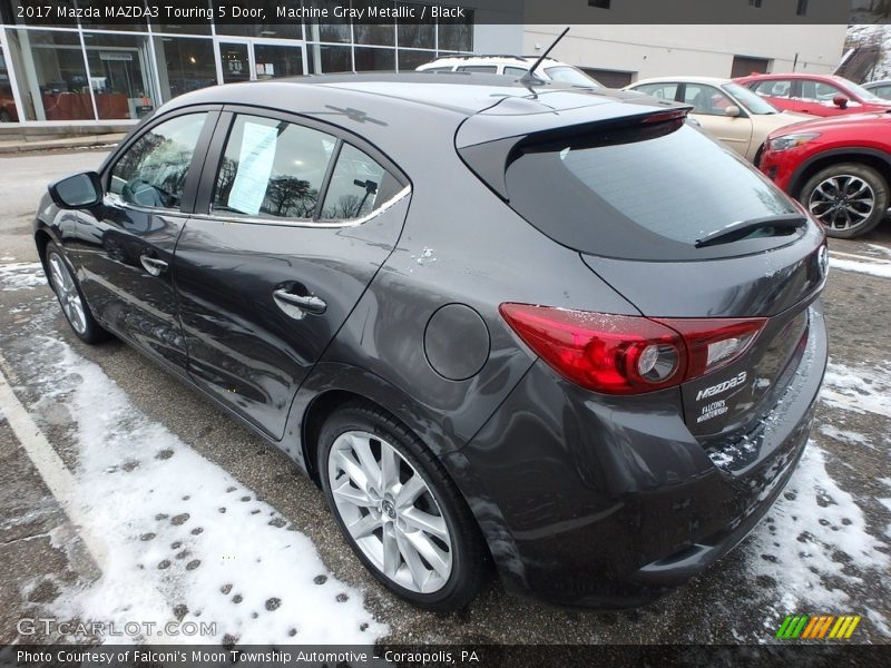 Machine Gray Metallic / Black 2017 Mazda MAZDA3 Touring 5 Door
