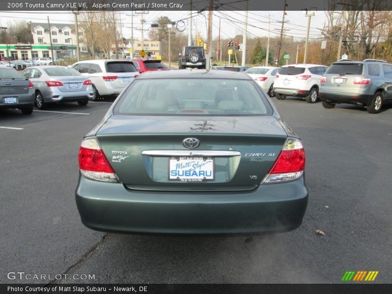 Aspen Green Pearl / Stone Gray 2006 Toyota Camry XLE V6