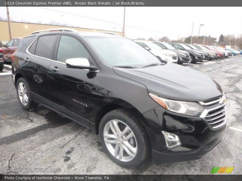 Mosaic Black Metallic / Jet Black/Brandy 2019 Chevrolet Equinox Premier AWD