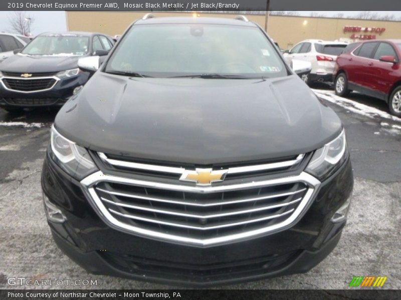 Mosaic Black Metallic / Jet Black/Brandy 2019 Chevrolet Equinox Premier AWD