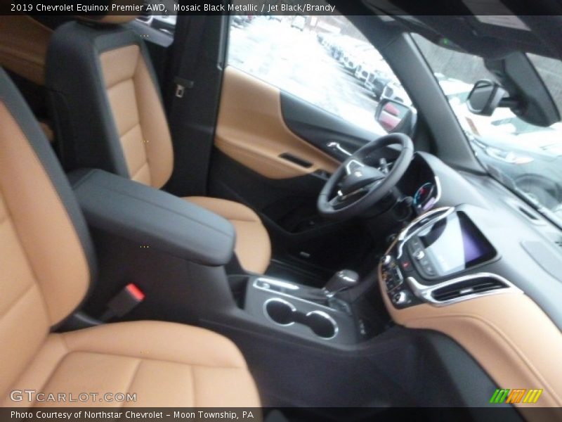 Mosaic Black Metallic / Jet Black/Brandy 2019 Chevrolet Equinox Premier AWD