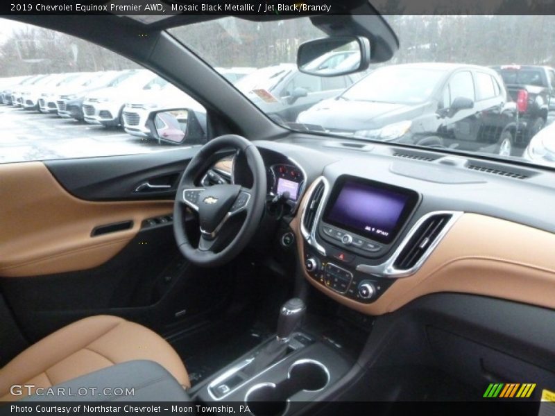 Mosaic Black Metallic / Jet Black/Brandy 2019 Chevrolet Equinox Premier AWD