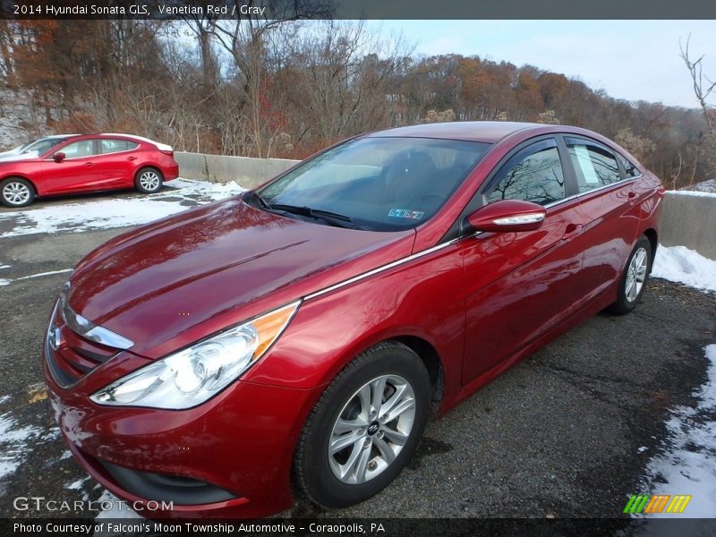 Venetian Red / Gray 2014 Hyundai Sonata GLS