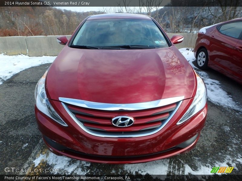 Venetian Red / Gray 2014 Hyundai Sonata GLS