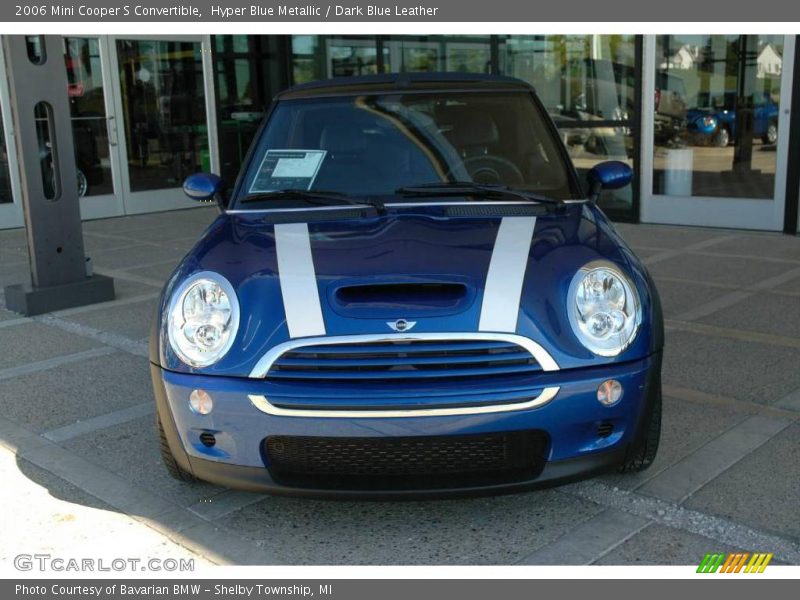 Hyper Blue Metallic / Dark Blue Leather 2006 Mini Cooper S Convertible