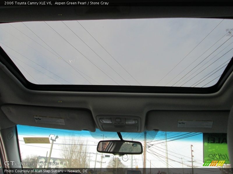 Aspen Green Pearl / Stone Gray 2006 Toyota Camry XLE V6